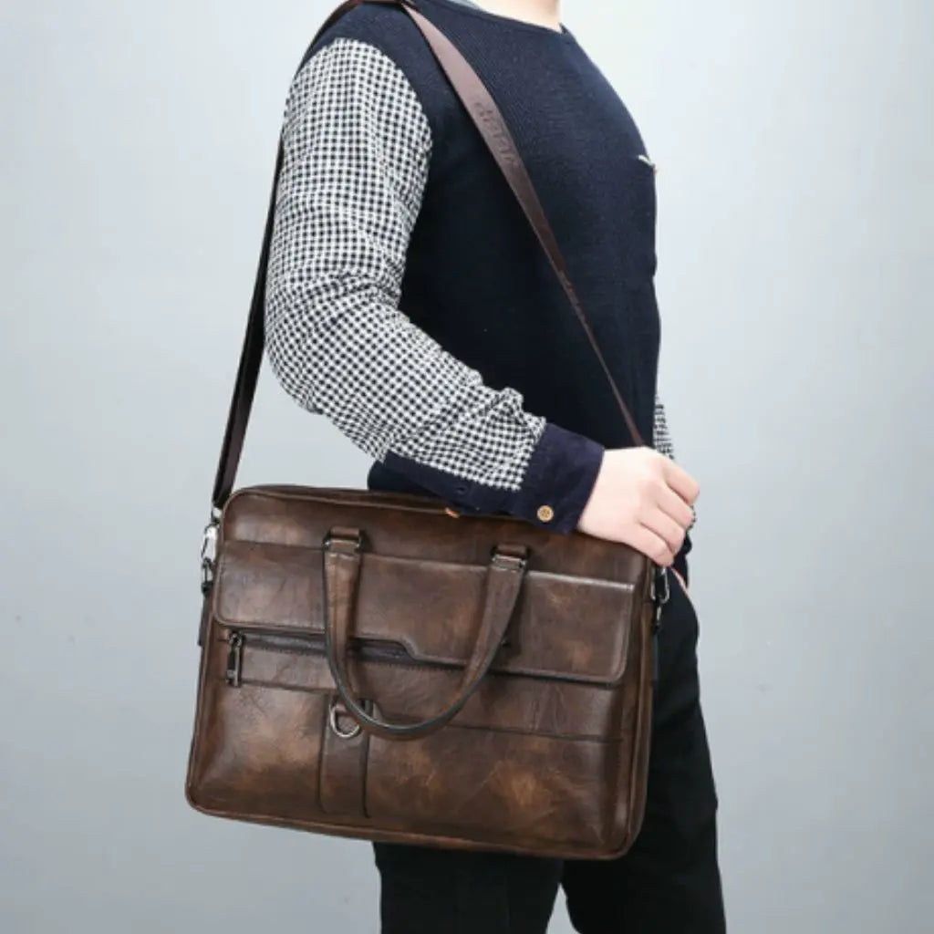 Leren laptoptas bruin – Stijlvol, Duurzaam & Functioneel