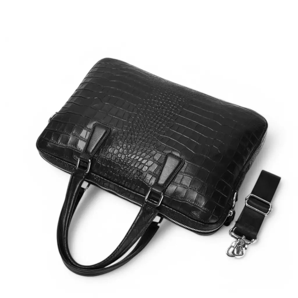 Leren laptoptas dames kroko 15.6 inch – Stijlvol & duurzaam