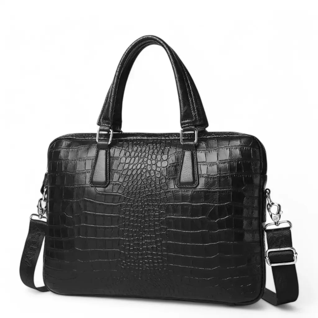 Leren laptoptas dames kroko 15.6 inch – Stijlvol & duurzaam