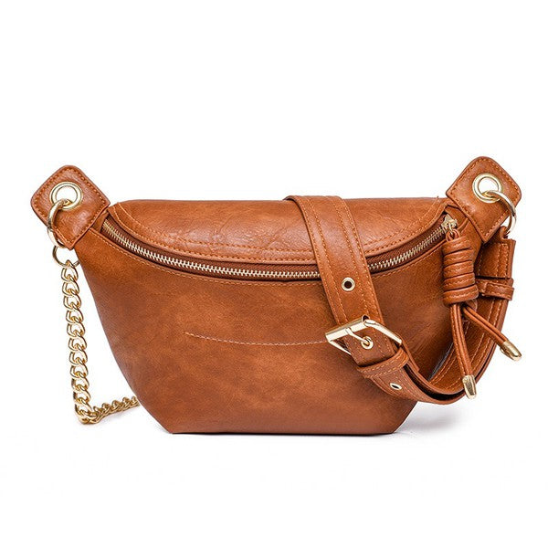 Vegan Leren Crossbody & Heuptas – Minimalistisch en Stijlvol