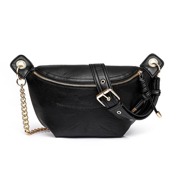 Vegan Leren Crossbody & Heuptas – Minimalistisch en Stijlvol