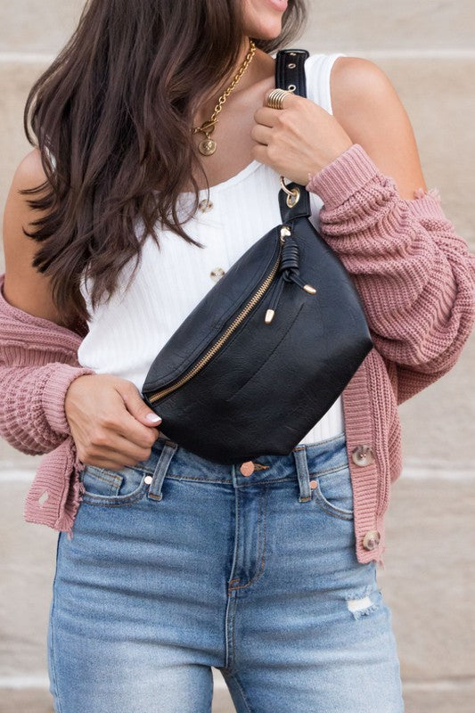 Vegan Leren Crossbody & Heuptas – Minimalistisch en Stijlvol
