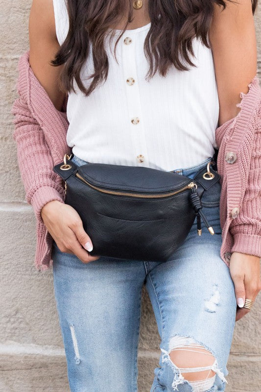 Vegan Leren Crossbody & Heuptas – Minimalistisch en Stijlvol
