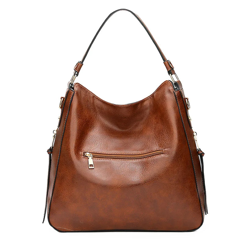 Luxe Vegan Leren Schoudertas – Ruim & Comfortabel