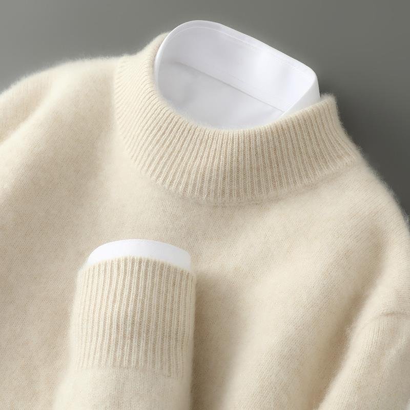Basic Gebreide Trui Dames – Warme Winter Sweater met Ronde Hals