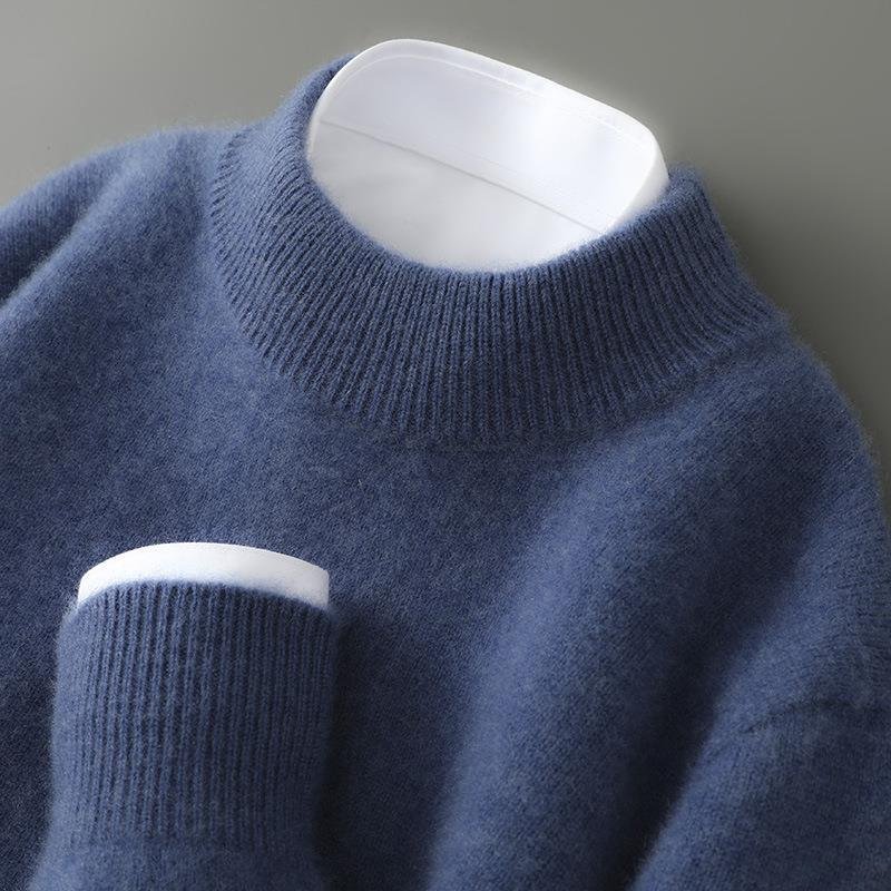 Basic Gebreide Trui Dames – Warme Winter Sweater met Ronde Hals