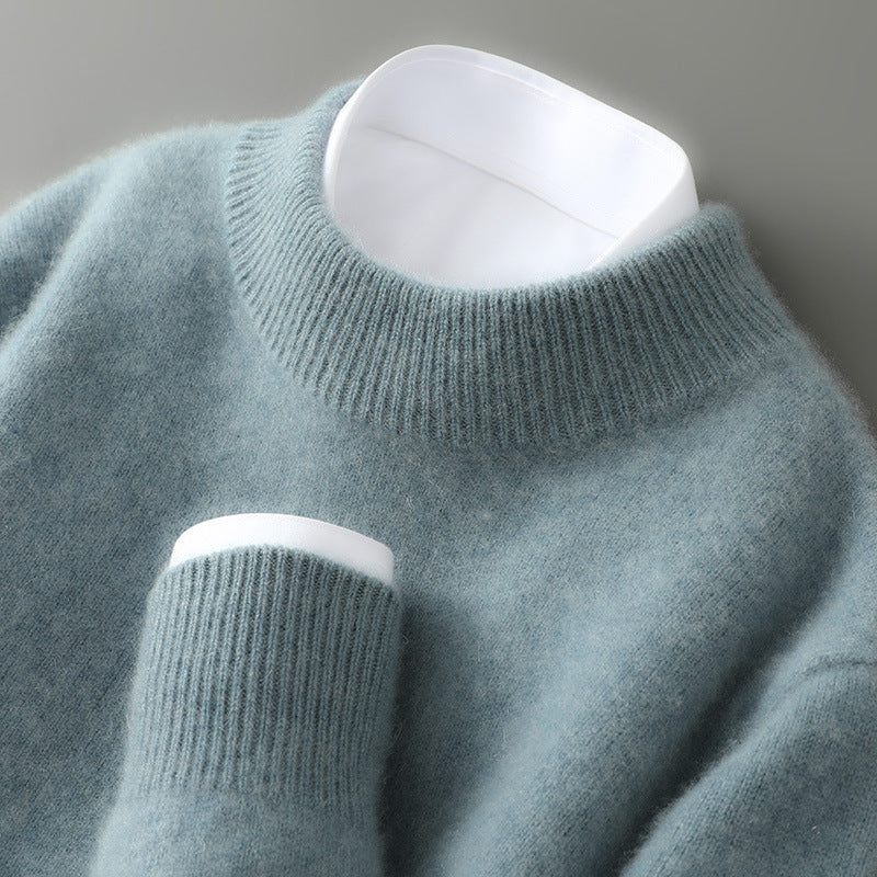 Basic Gebreide Trui Dames – Warme Winter Sweater met Ronde Hals