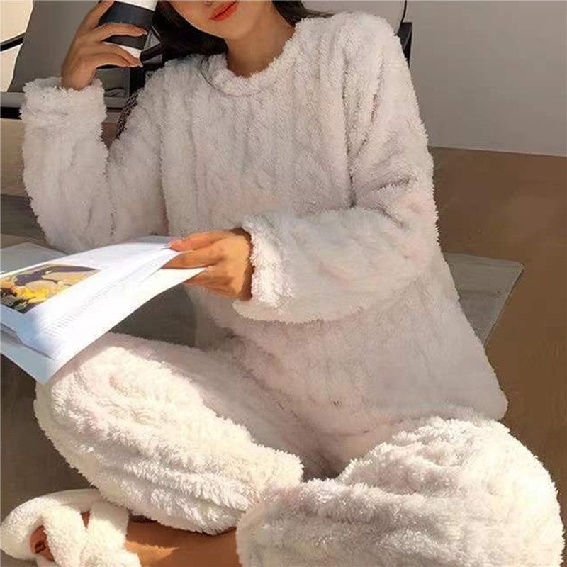 Fluffy Pyjama Dames – Warme Fleece Huispak voor Winter & Herfst