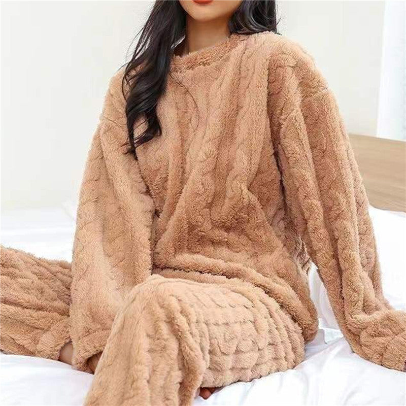 Fluffy Pyjama Dames – Warme Fleece Huispak voor Winter & Herfst