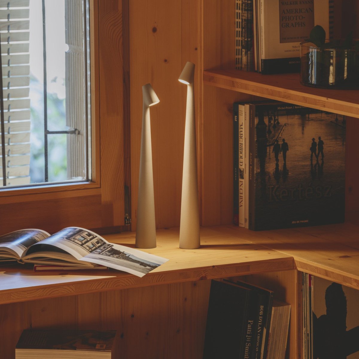 Moderne LED Tafellamp in Kandelaarstijl – Dimbaar & Draadloos | Sfeerverlichting