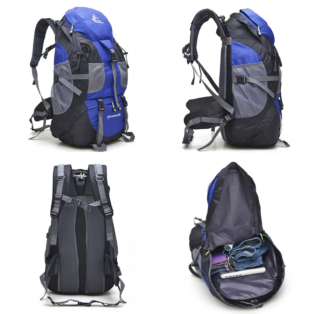 Waterdichte Rugzak 50L – Duurzaam, Comfortabel & Ideaal voor Outdoor Avonturen