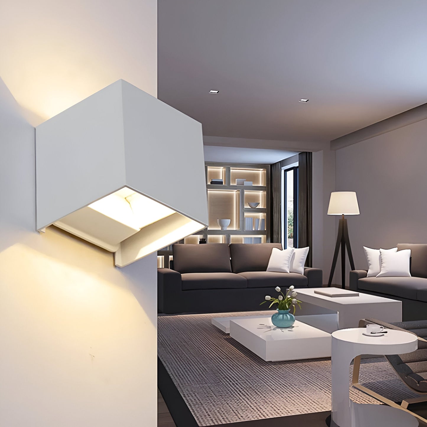 Moderne oplaadbare LED Wandlamp – Up & Down Verlichting voor Woonkamer, Hal en Slaapkamer