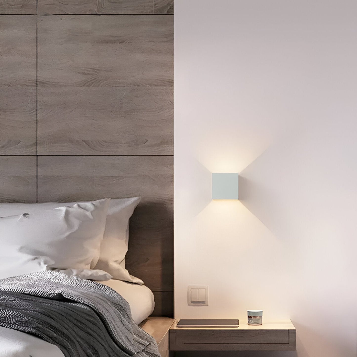 Moderne oplaadbare LED Wandlamp – Up & Down Verlichting voor Woonkamer, Hal en Slaapkamer