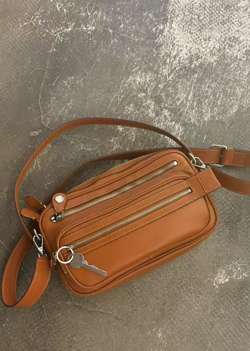 Zwarte Crescent Schoudertas Dames – Vegan Leren Crossbody met Ritsvakken