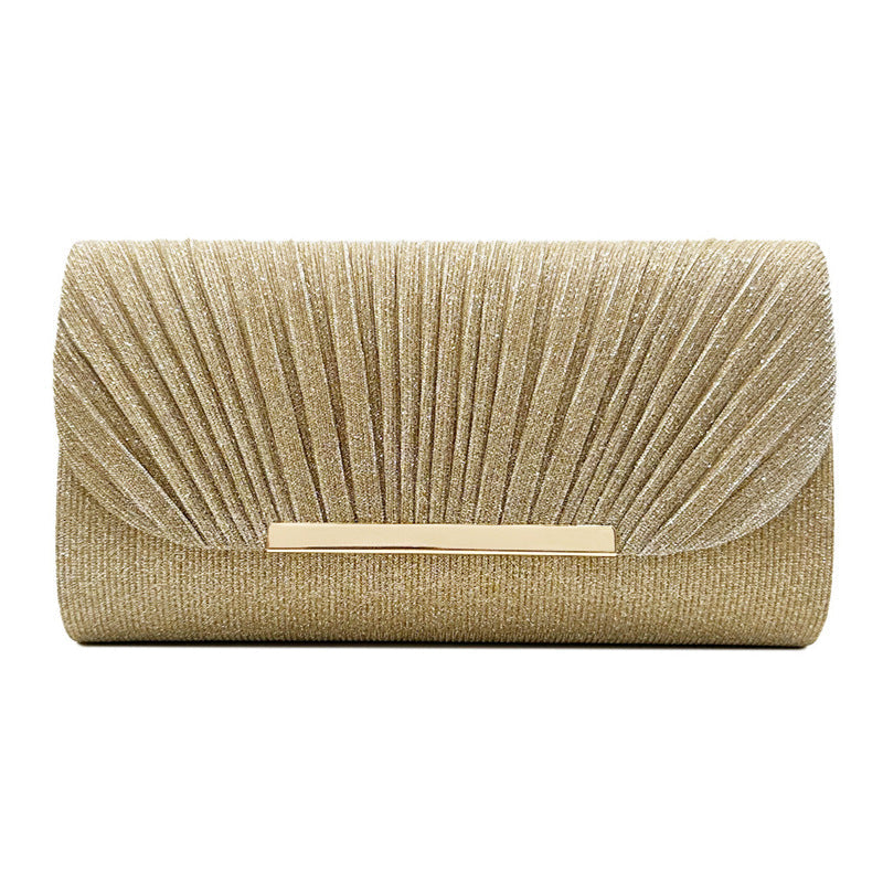 Elegante Avond Clutch – Glanzende Party Tas met Gouden Sluiting – Meerdere Kleuren