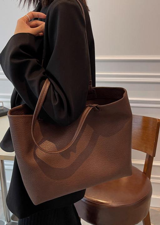 Soft Leather Tote – Ruime Leren Shopper voor Werk & Dagelijks Gebruik
