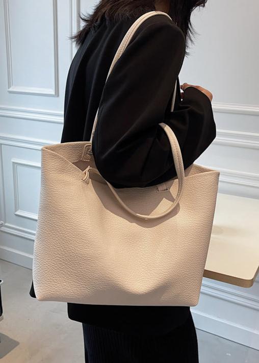 Soft Leather Tote – Ruime Leren Shopper voor Werk & Dagelijks Gebruik