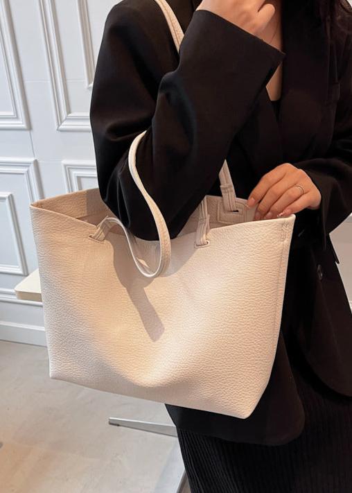 Soft Leather Tote – Ruime Leren Shopper voor Werk & Dagelijks Gebruik