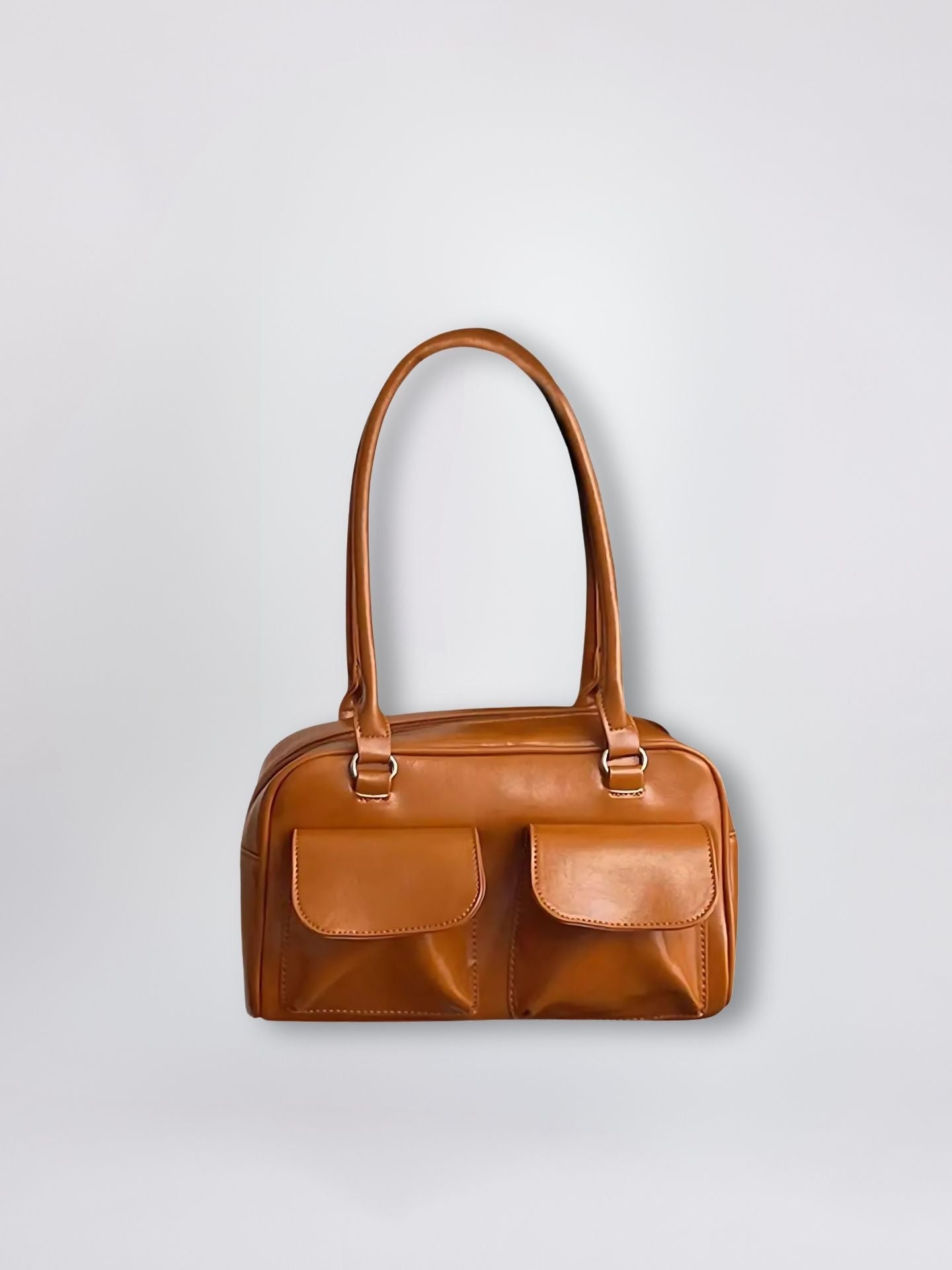 Liorra Vegan Leren Handtas Zwart met Dubbele Vakken – Elegant & Functioneel