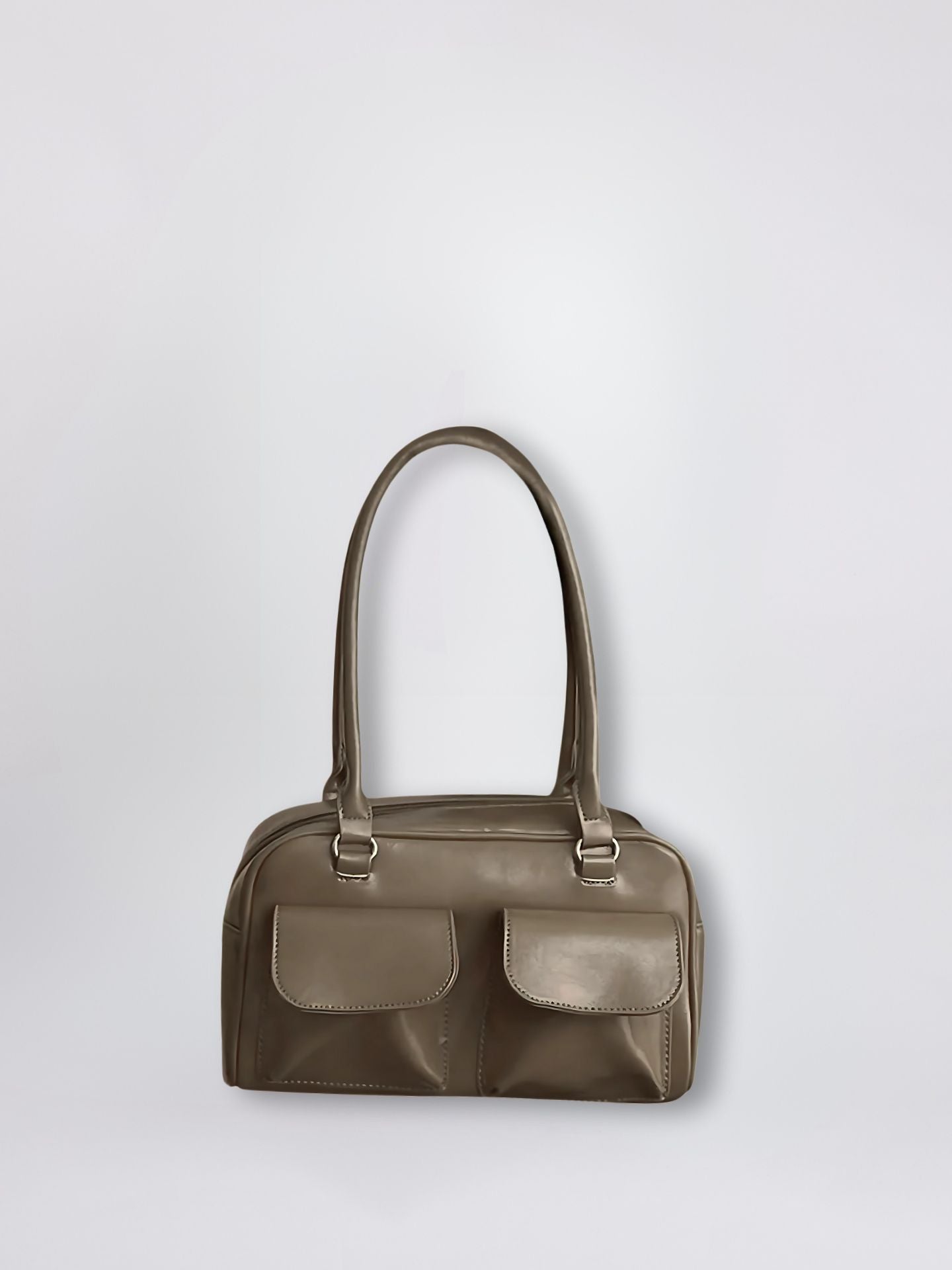 Liorra Vegan Leren Handtas Zwart met Dubbele Vakken – Elegant & Functioneel