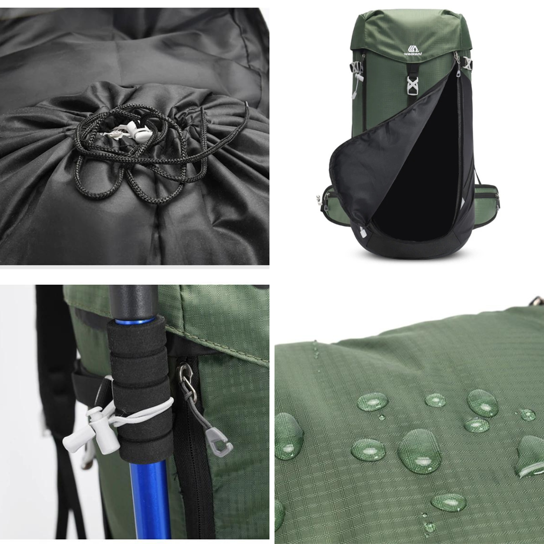 Waterdichte Nylon Rugzak 50L – Ruim, Duurzaam & Comfortabel