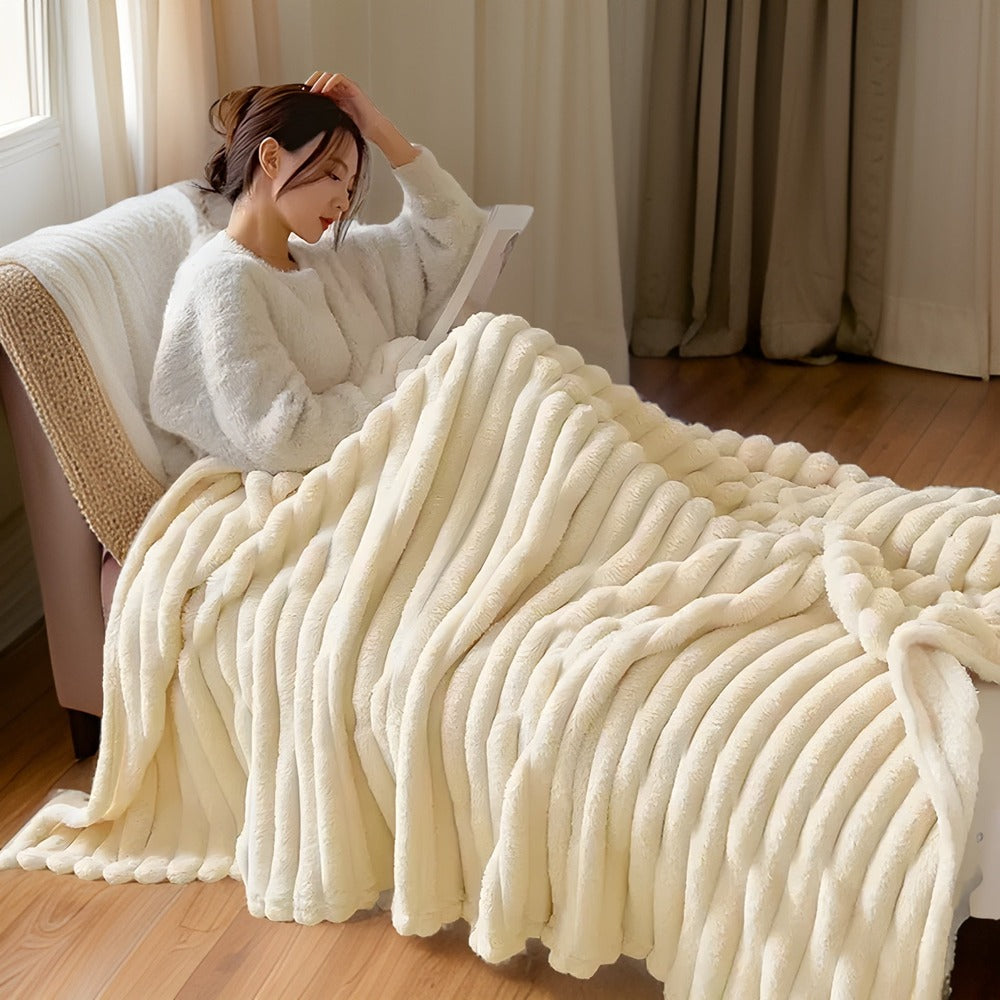 Cozy Fleece Deken – Superzachte & Warme Plaid voor Bank en BedCozyBlanket - Lyxig Plyschfleecefilt för Soffan - Mjuk, Varm och Mysig filt för Soffan och Vardagsrummet