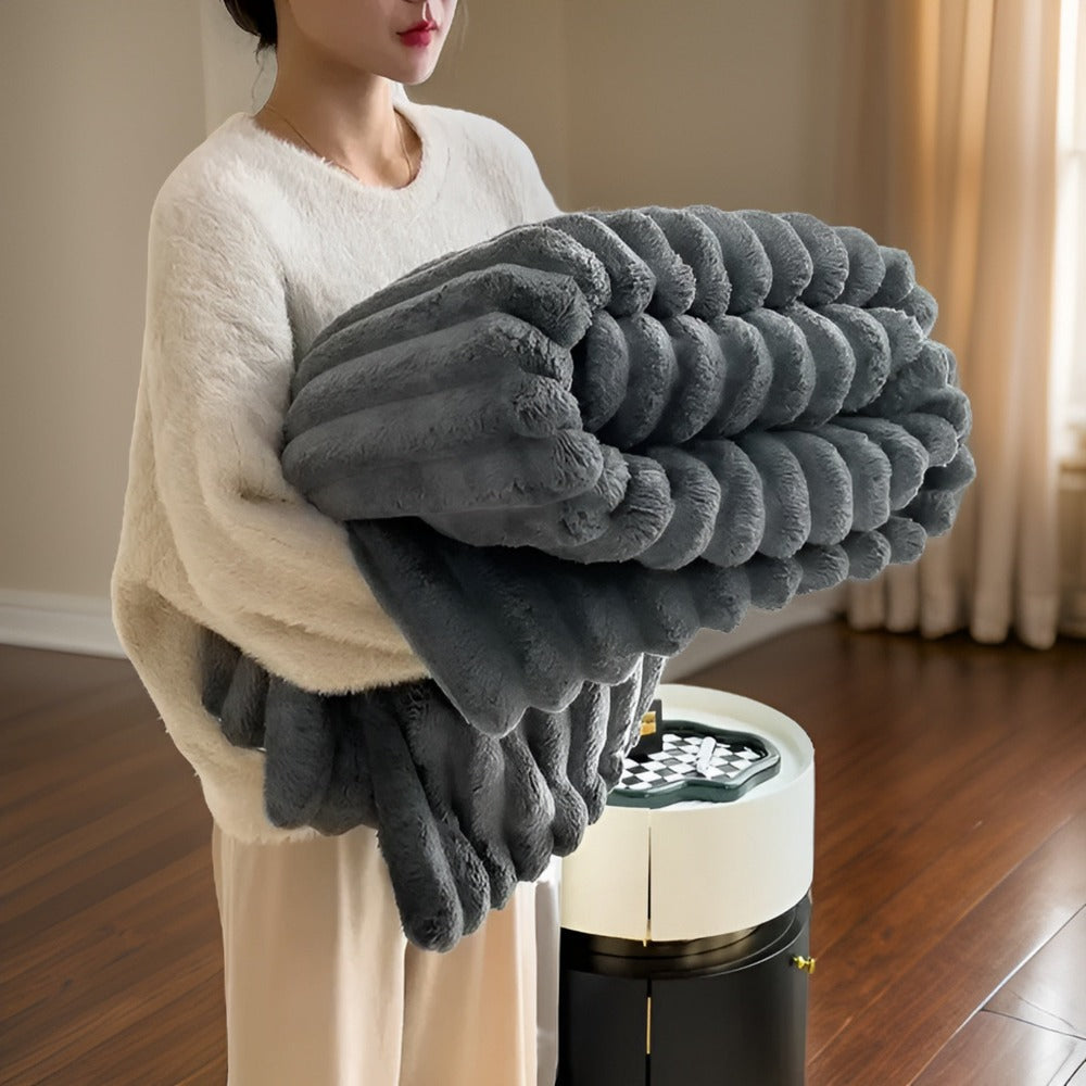 Cozy Fleece Deken – Superzachte & Warme Plaid voor Bank en BedCozyBlanket - Lyxig Plyschfleecefilt för Soffan - Mjuk, Varm och Mysig filt för Soffan och Vardagsrummet