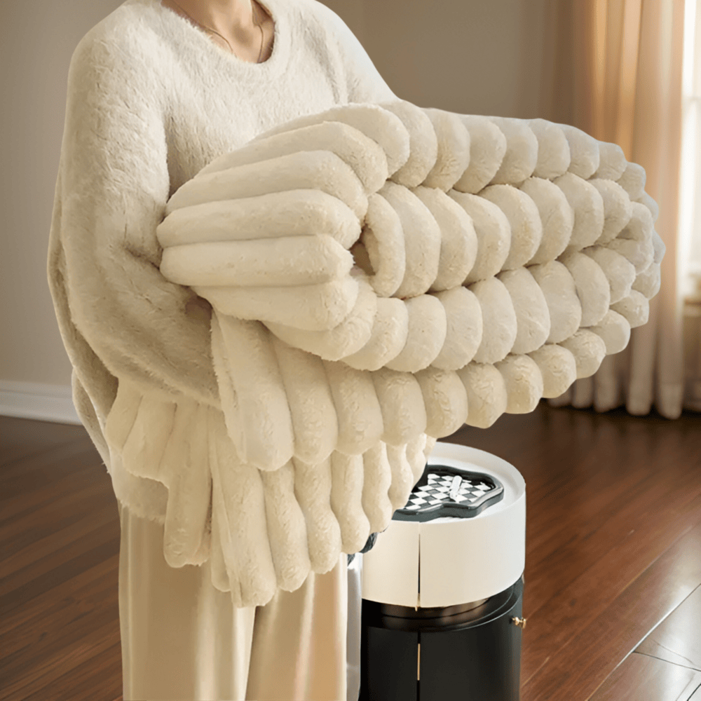 Cozy Fleece Deken – Superzachte & Warme Plaid voor Bank en BedCozyBlanket - Lyxig Plyschfleecefilt för Soffan - Mjuk, Varm och Mysig filt för Soffan och Vardagsrummet