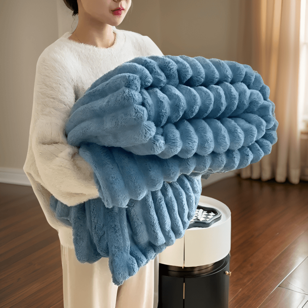 Cozy Fleece Deken – Superzachte & Warme Plaid voor Bank en BedCozyBlanket - Lyxig Plyschfleecefilt för Soffan - Mjuk, Varm och Mysig filt för Soffan och Vardagsrummet