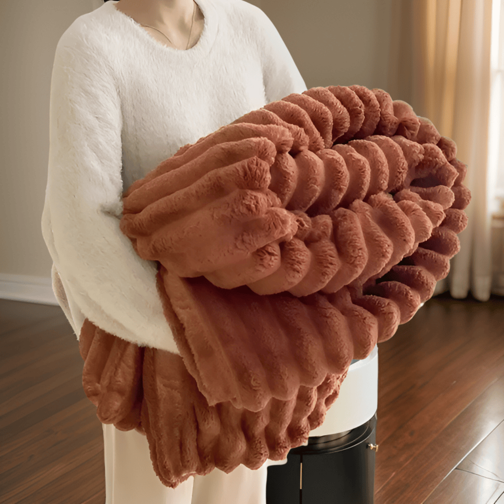 Cozy Fleece Deken – Superzachte & Warme Plaid voor Bank en BedCozyBlanket - Lyxig Plyschfleecefilt för Soffan - Mjuk, Varm och Mysig filt för Soffan och Vardagsrummet