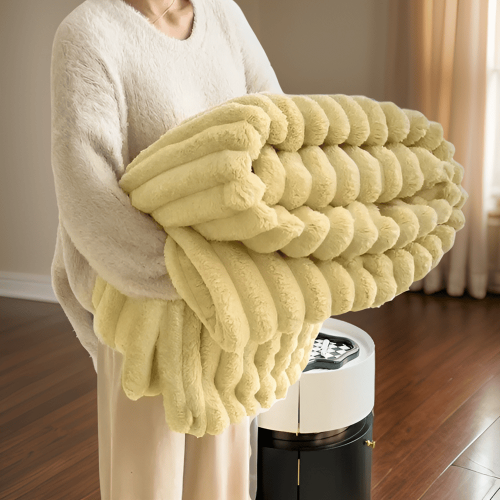 Cozy Fleece Deken – Superzachte & Warme Plaid voor Bank en BedCozyBlanket - Lyxig Plyschfleecefilt för Soffan - Mjuk, Varm och Mysig filt för Soffan och Vardagsrummet