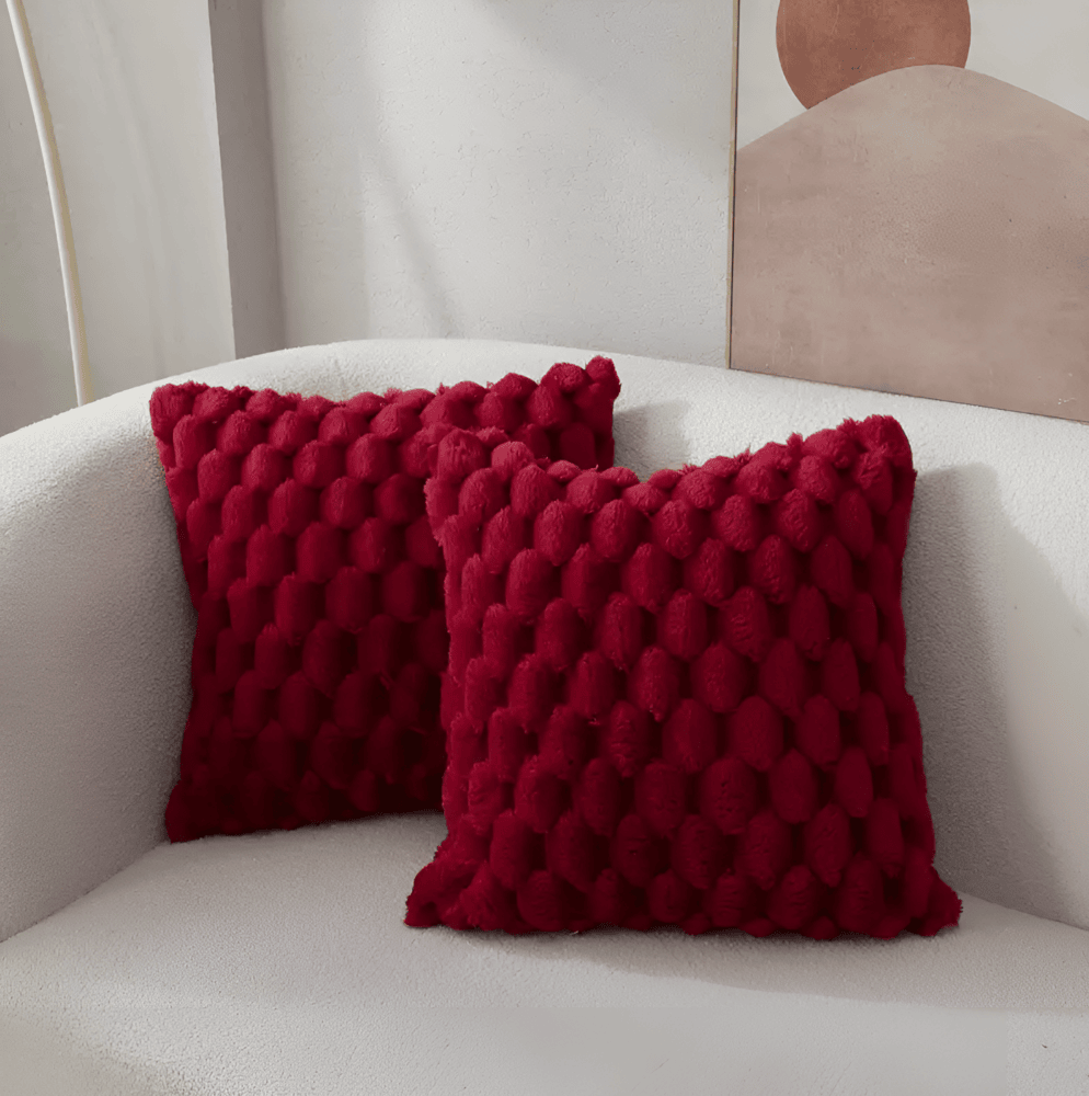 Decoratief Kussenhoes – Luxe Fluffy Kussen met Uniek Patroon