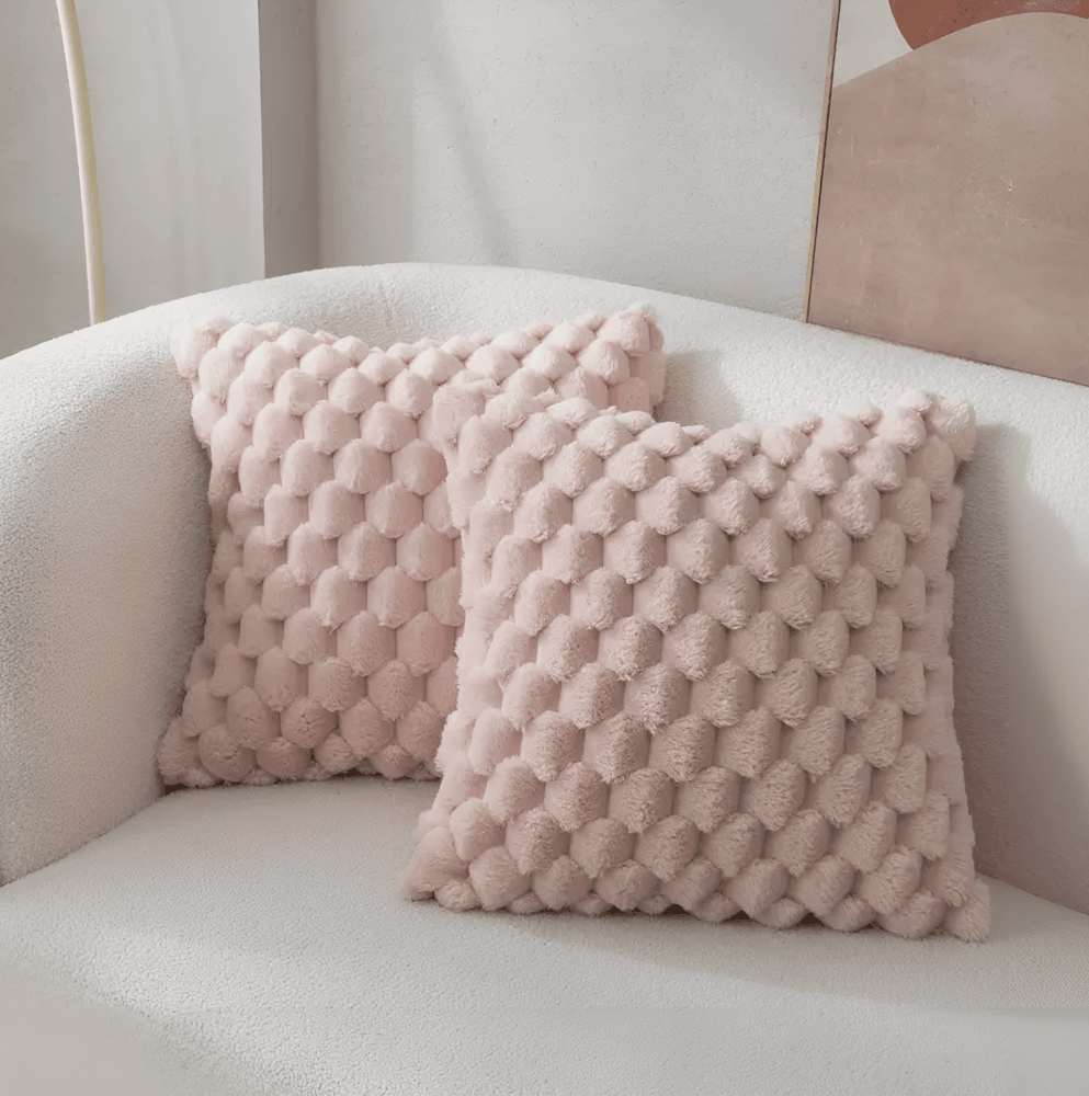 Decoratief Kussenhoes – Luxe Fluffy Kussen met Uniek Patroon
