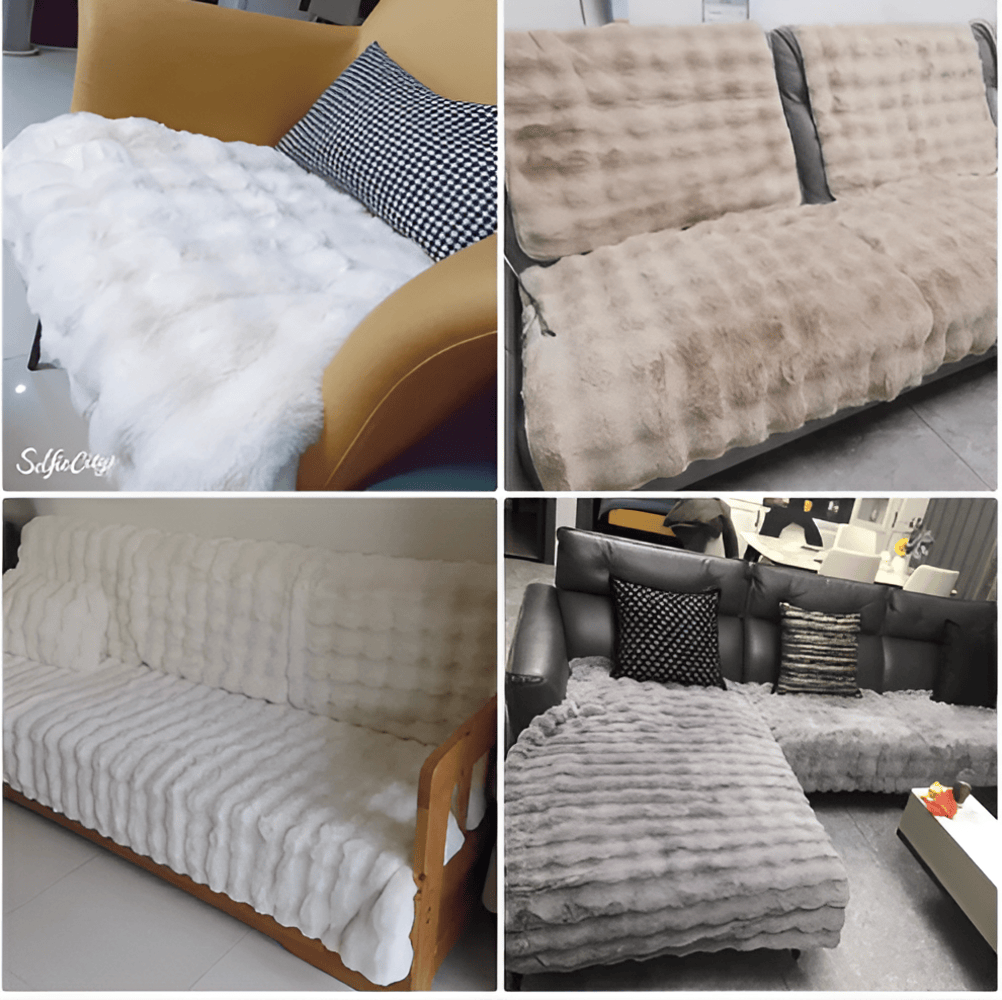 Luxe Sofa Cover – Dikke Pluche Bankhoes Beschermt Tegen Honden- en Kattenharen