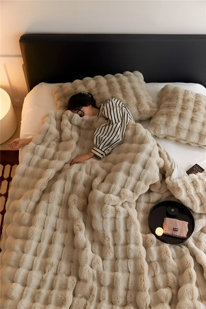 Geruite Fleece Deken – Superzachte en Warme Plaid voor Bed en Bank