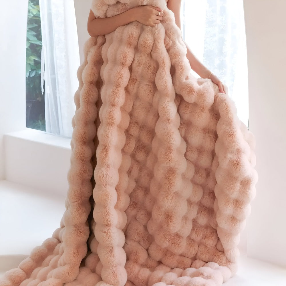 Geruite Fleece Deken – Superzachte en Warme Plaid voor Bed en Bank