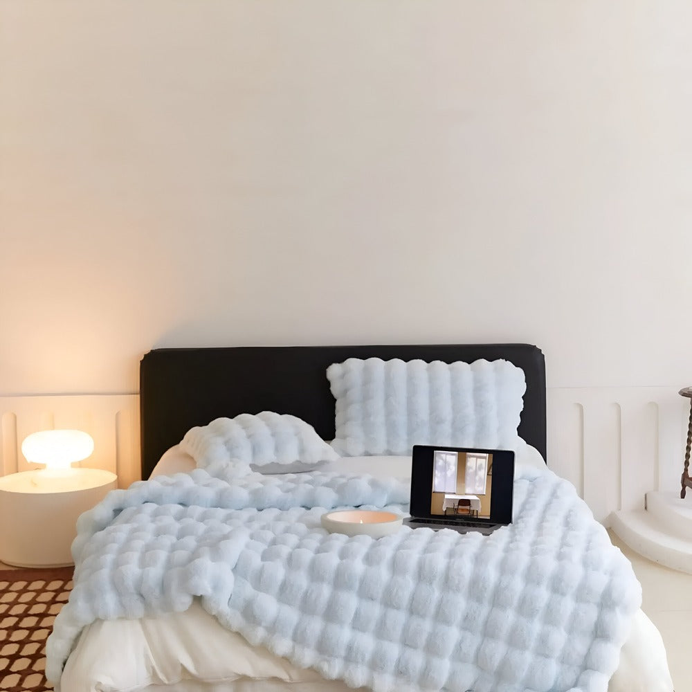 Geruite Fleece Deken – Superzachte en Warme Plaid voor Bed en Bank