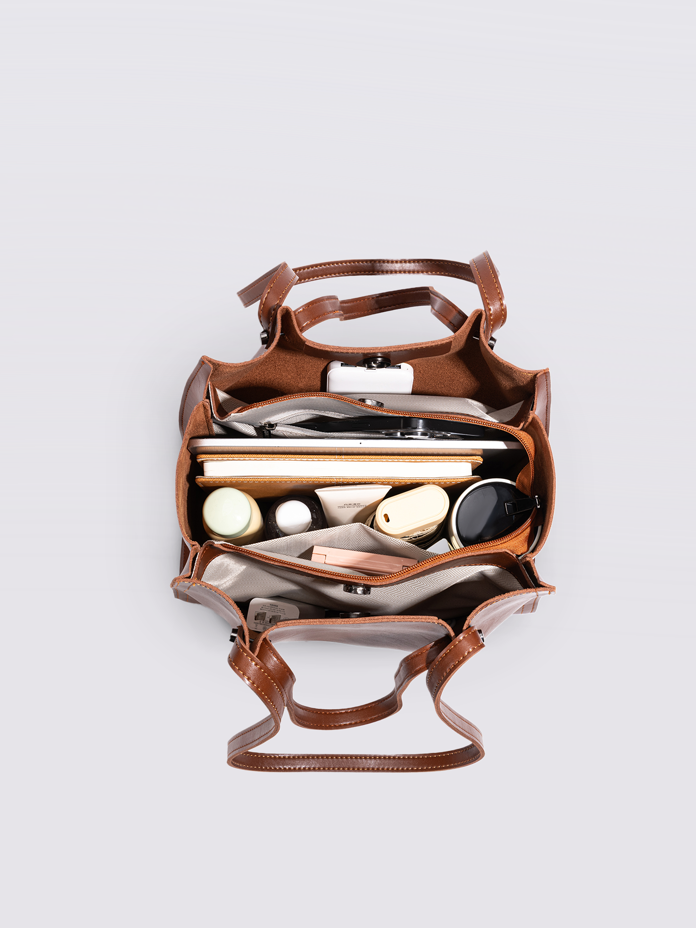 Zwarte Leren Shopper – Minimalistisch & Ruim Design