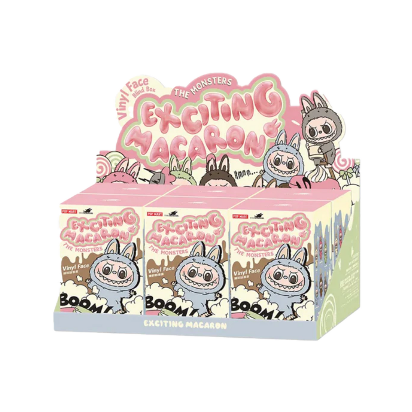 Labubu Exciting Macarons Case (6 Blind Box) – Pop Mart The Monsters Collectie