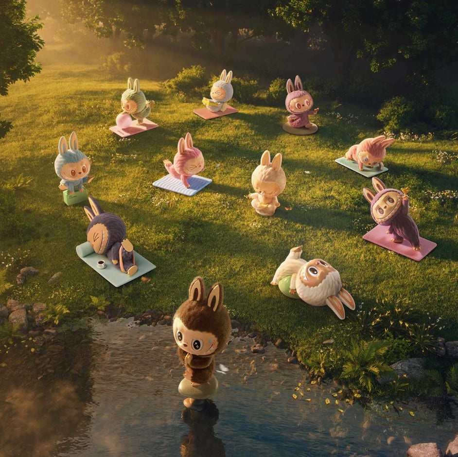 Labubu Lazy Yoga Blind Box Case (10 Stuks) – Pop Mart The Monsters Collectibles