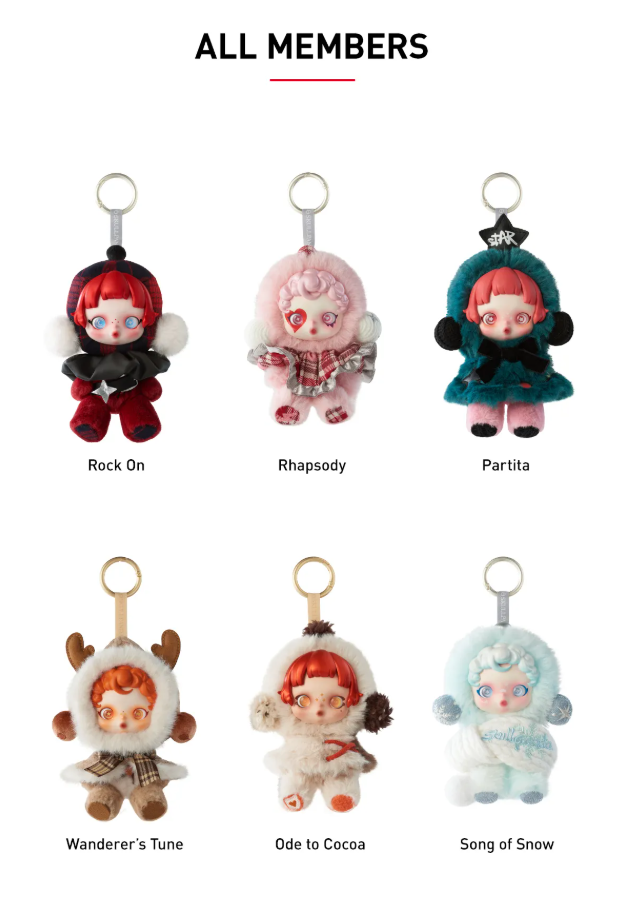 Skullpanda Winter Symphony Blind Box Set (6 stuks) – Pop Mart Limited Plush Serie