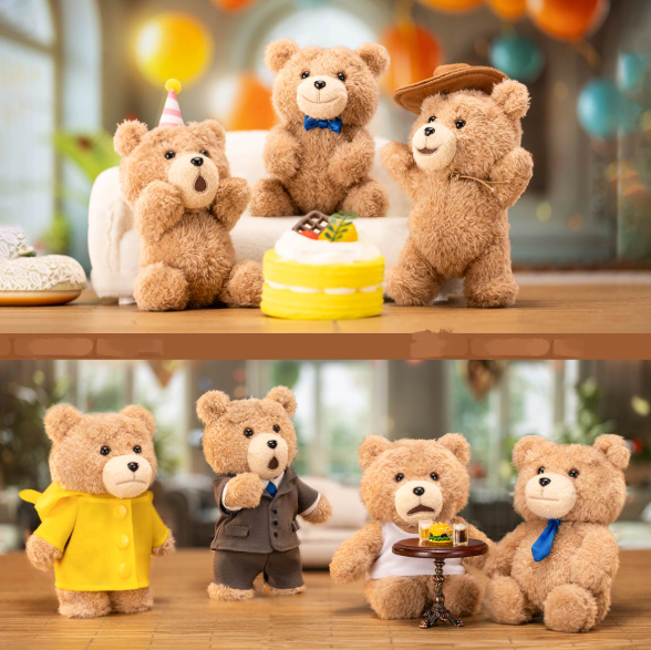 Ted2 Teddy Bear Action Series Blind Box – Pop Mart Collectibles (1 Stuk)