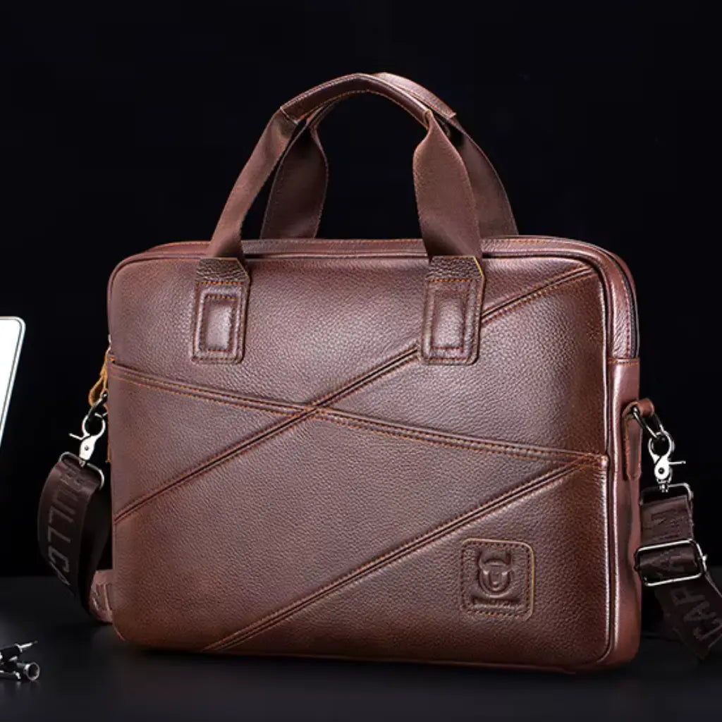 Leren Laptoptas Zwart – Elegant & Functioneel