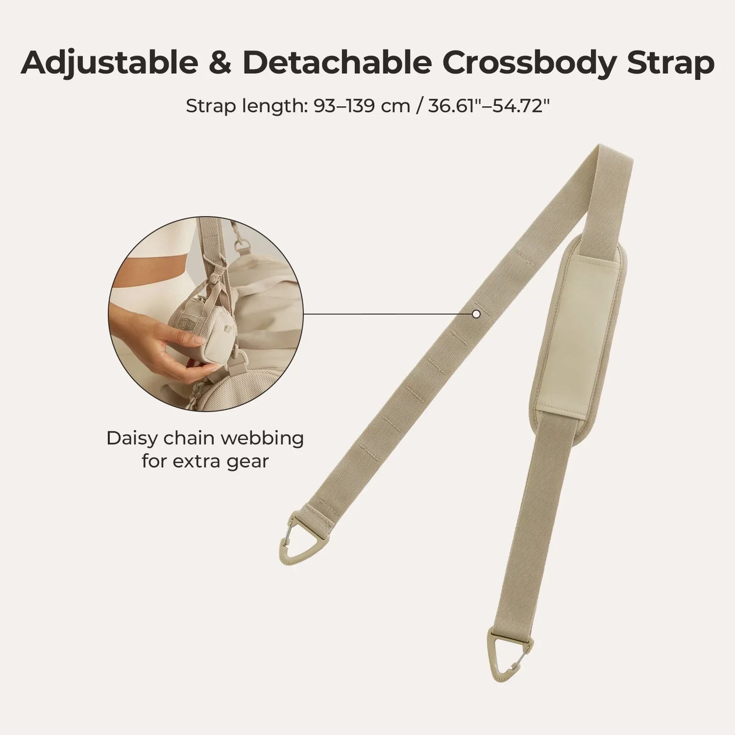 Beige Duffeltas 36L – Waterafstotende Sport- & Reistas met Schoenenvak en Meerdere Vakken voor Gym & Reizen