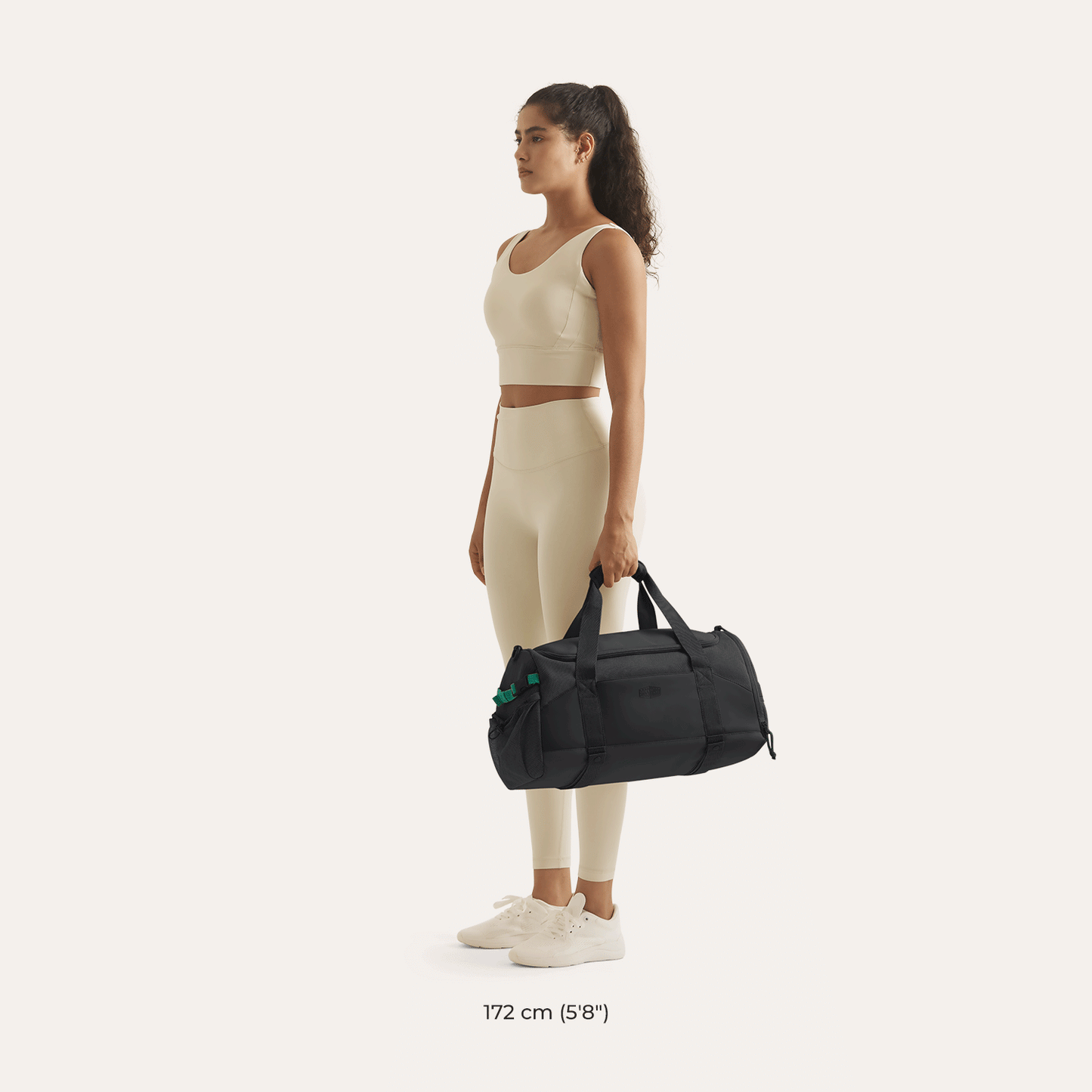 Beige Duffeltas 36L – Waterafstotende Sport- & Reistas met Schoenenvak en Meerdere Vakken voor Gym & Reizen