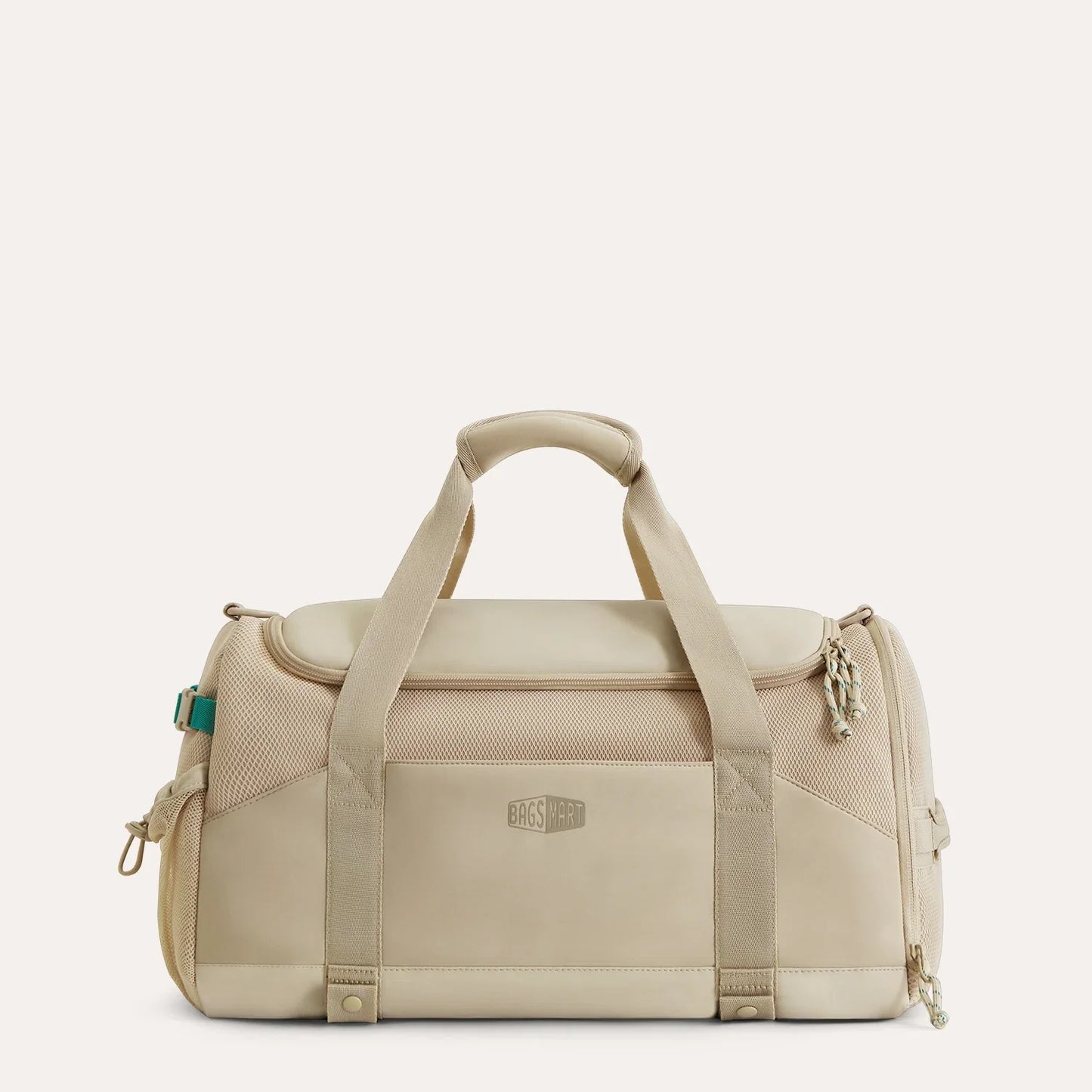 Beige Duffeltas 36L – Waterafstotende Sport- & Reistas met Schoenenvak en Meerdere Vakken voor Gym & Reizen