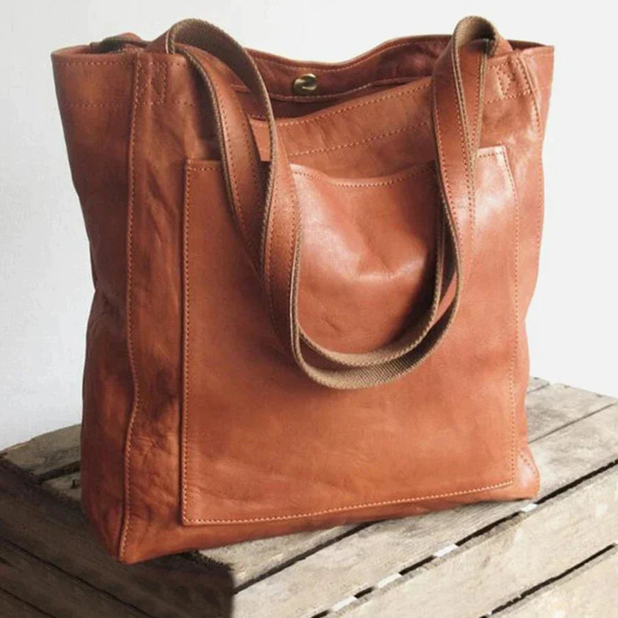 Leren Shopper Dames – Ruime Schoudertas van Echt Leer