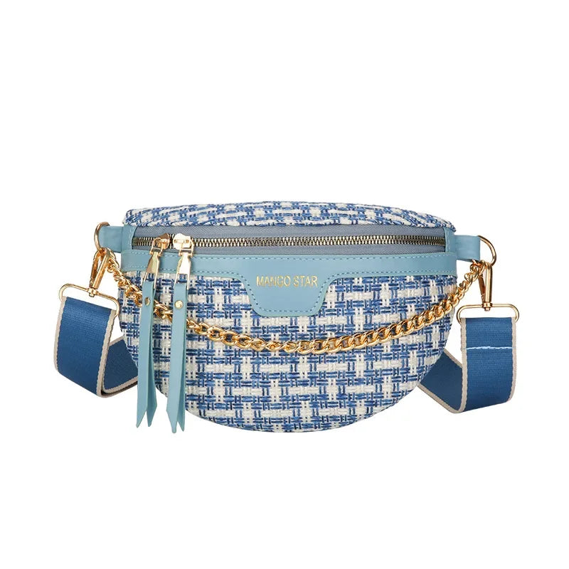 Stijlvolle Crossbody Tas met Print – Trendy Schoudertas met Ritssluiting