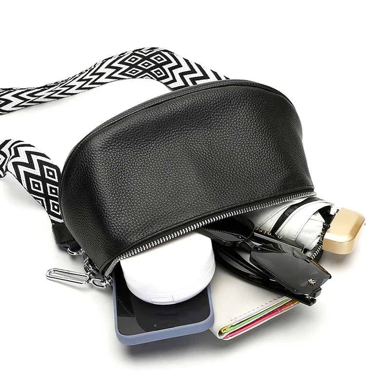 Elegante Crossbody Heuptas – Luxe Schoudertas met Unieke Band