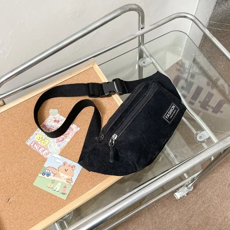Witte Crossbody Heuptas – Sportief, Ruim & Comfortabel